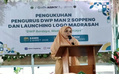 Pengukuhan Dharna Wanita Persatuan MAN 2 Soppeng Jadi Pioner di Kabupaten Soppeng